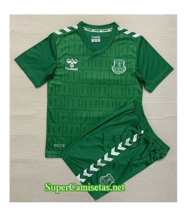 Tailandia Equipacion Camiseta Everton Niño Portero Verde 2023/24