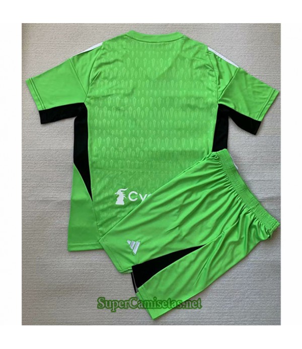 Tailandia Equipacion Camiseta Juventus Niño Portero Verde 2023/24