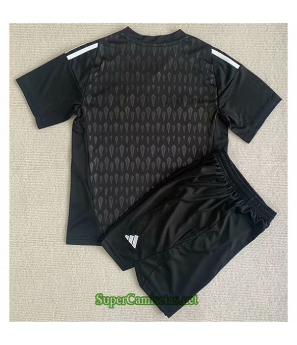 Tailandia Equipacion Camiseta Manchester United Niño Portero Negro 2023/24