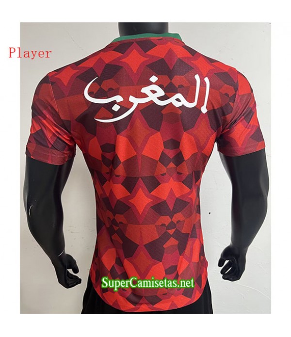 Tailandia Equipacion Camiseta Marruecos Player Rojo 2023/24