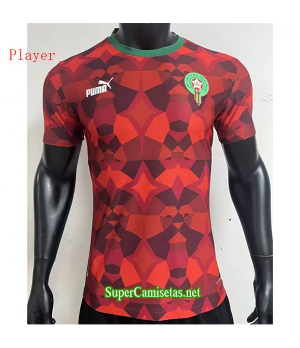 Tailandia Equipacion Camiseta Marruecos Player Rojo 2023/24