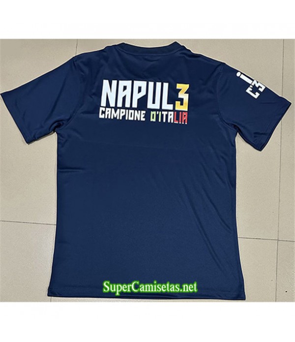 Tailandia Equipacion Camiseta Nápoles T Shirts Azul 2023/24