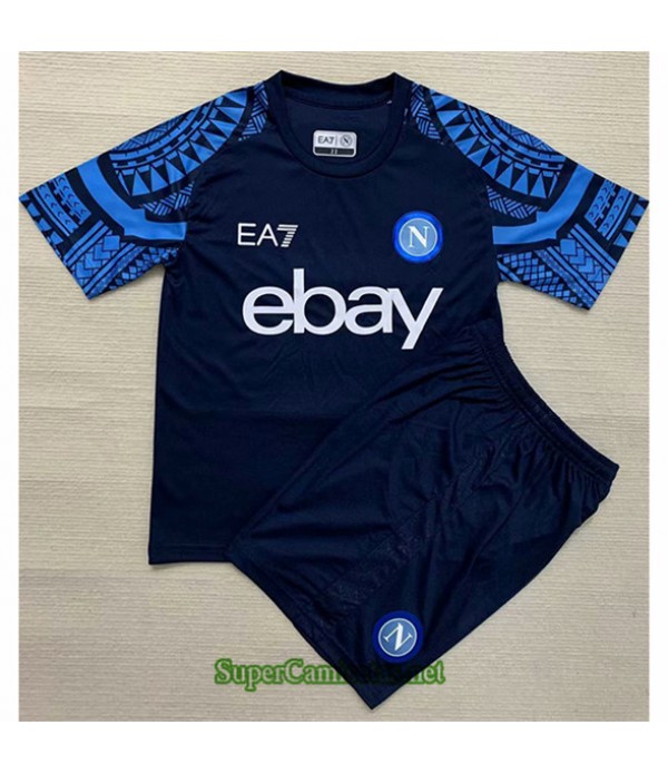 Tailandia Equipacion Camiseta Napoli Niño Trainin...