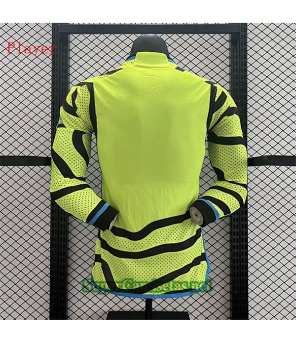 Tailandia Segunda Equipacion Camiseta Arsenal Player Manga Larga 2023/24