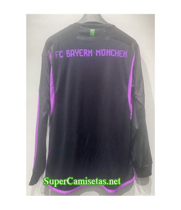 Tailandia Segunda Equipacion Camiseta Bayern Munich Manga Larga 2023/24