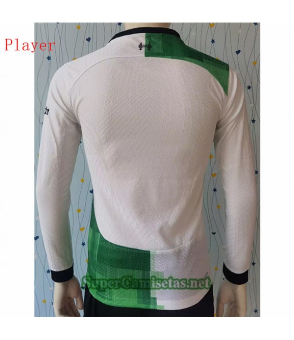 Tailandia Segunda Equipacion Camiseta Liverpool Player Manga Larga 2023/24