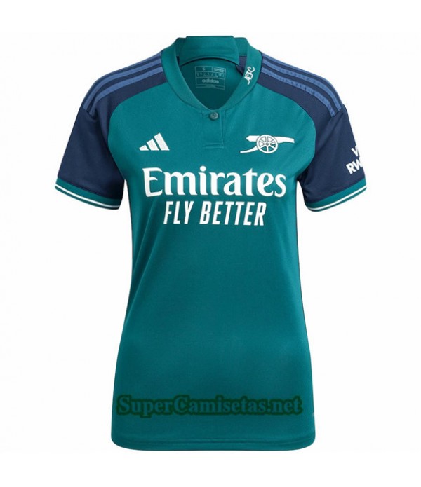 Tailandia Tercera Equipacion Camiseta Arsenal Muje...