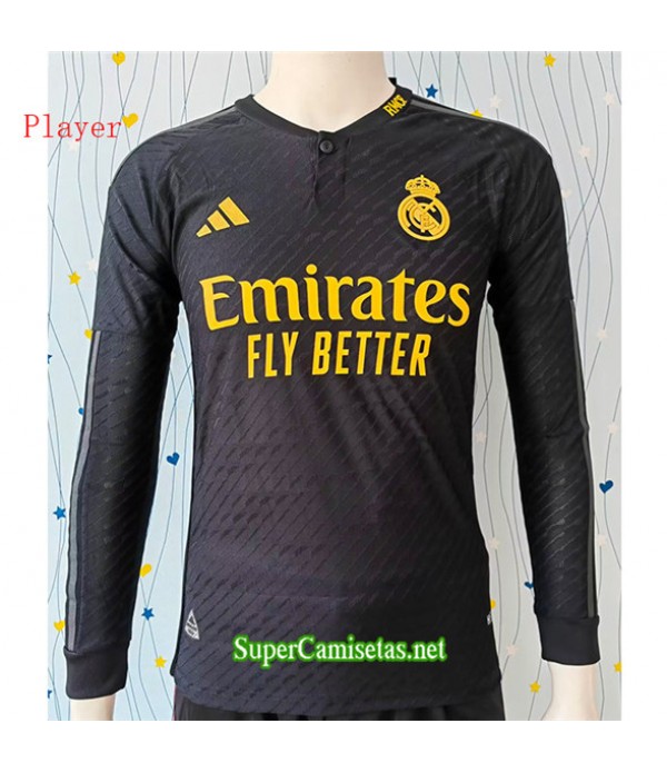 Tailandia Tercera Equipacion Camiseta Real Madrid Player Manga Larga 2023/24