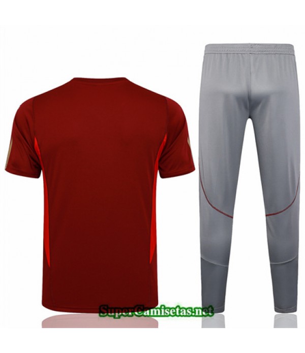 Tailandia Camiseta Kit De Entrenamiento Arsenal Polo Rojo Granate 2024