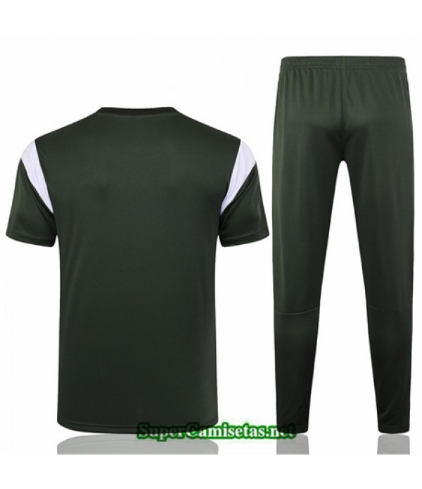 Tailandia Camiseta Kit De Entrenamiento Manchester City Polo Verde Oscuro 2024