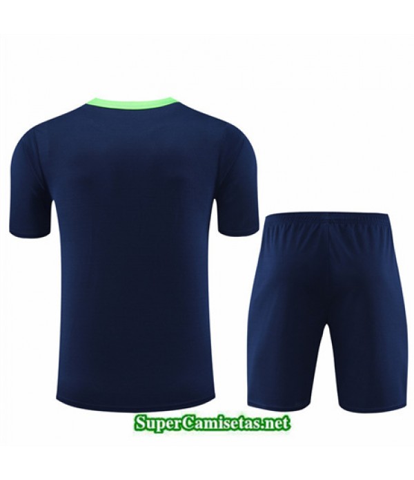 Tailandia Camiseta Kit De Entrenamiento Niño Brasil Azul Real 2024