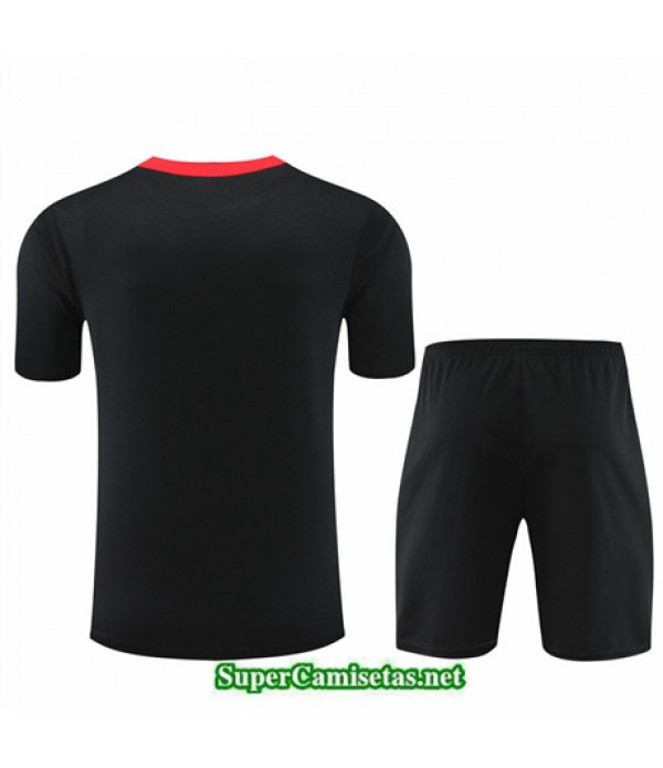 Tailandia Camiseta Kit De Entrenamiento Niño Portugal Negro 2024