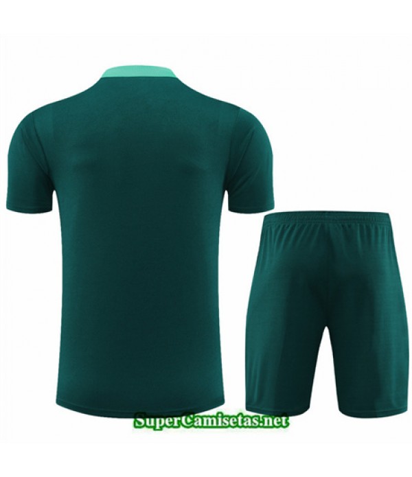 Tailandia Camiseta Kit De Entrenamiento Niño Portugal Verde 2024