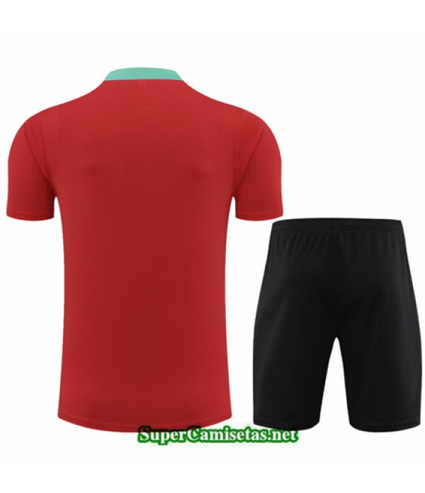 Tailandia Camiseta Kit De Entrenamiento Portugal Rojo 2024