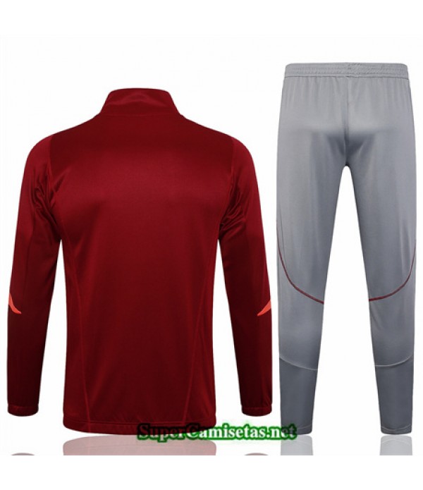 Tailandia Chaqueta Chándal Arsenal Color Rojo Oscuro 2024