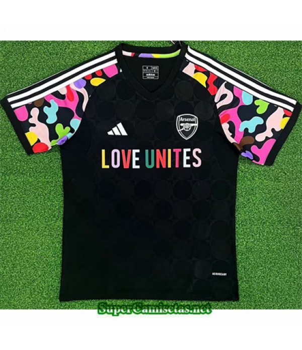 Tailandia Equipacion Camiseta Arsenal Pre Match Training Negro 2023