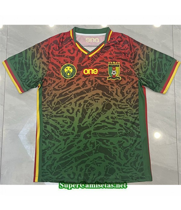 Tailandia Equipacion Camiseta Camerún Edición Especial Rojo/verde 2024