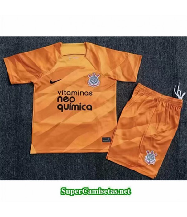 Tailandia Equipacion Camiseta Corinthians Niño Portero 2023