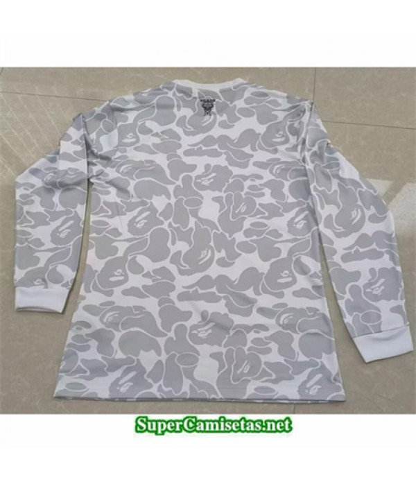 Tailandia Equipacion Camiseta Inter Miami Manga Larga Gris 2023