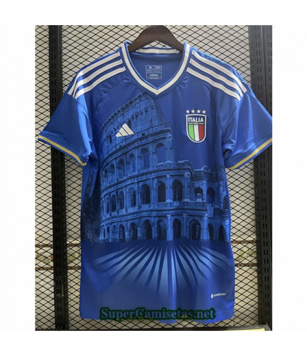 Tailandia Equipacion Camiseta Italia Especial Azul 2024