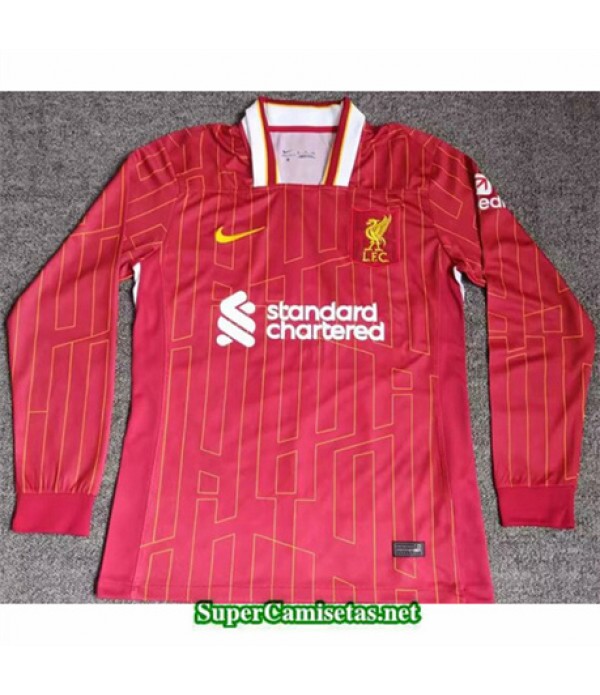 Tailandia Equipacion Camiseta Liverpool Rojo Manga...