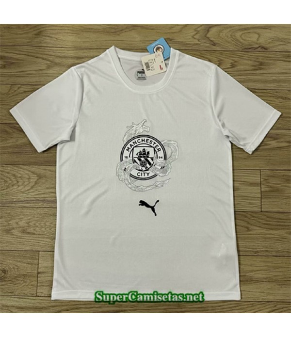 Tailandia Equipacion Camiseta Manchester City Edición Especial T Shirt Blanco 2024