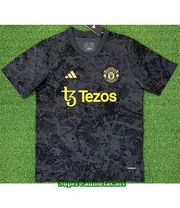 Tailandia Equipacion Camiseta Manchester United Rosa/negro/gris 2023