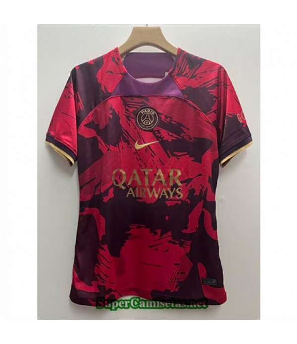 Tailandia Equipacion Camiseta Psg Rojo 2024