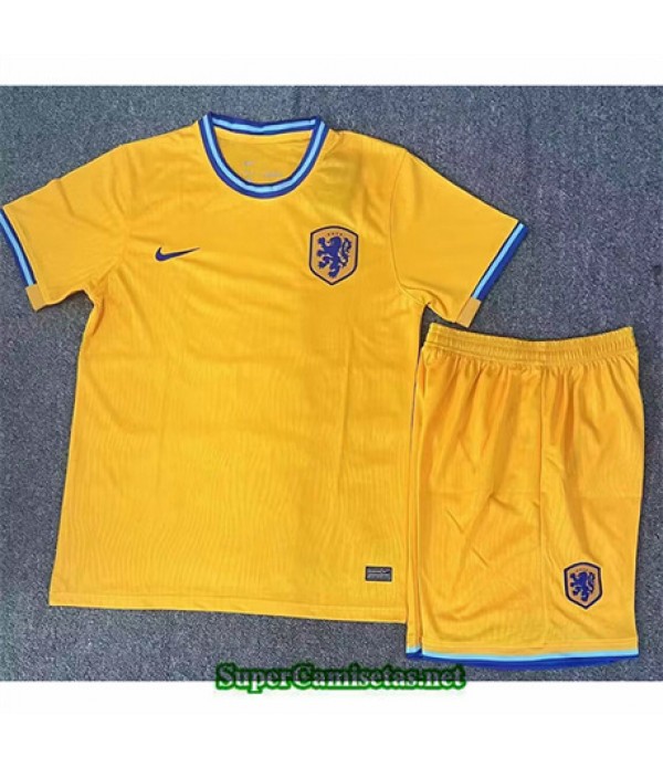 Tailandia Equipacion Camiseta Países Bajos Niño Amarillo 2024