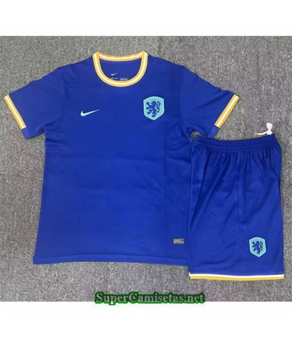 Tailandia Equipacion Camiseta Países Bajos Niño Azul 2024
