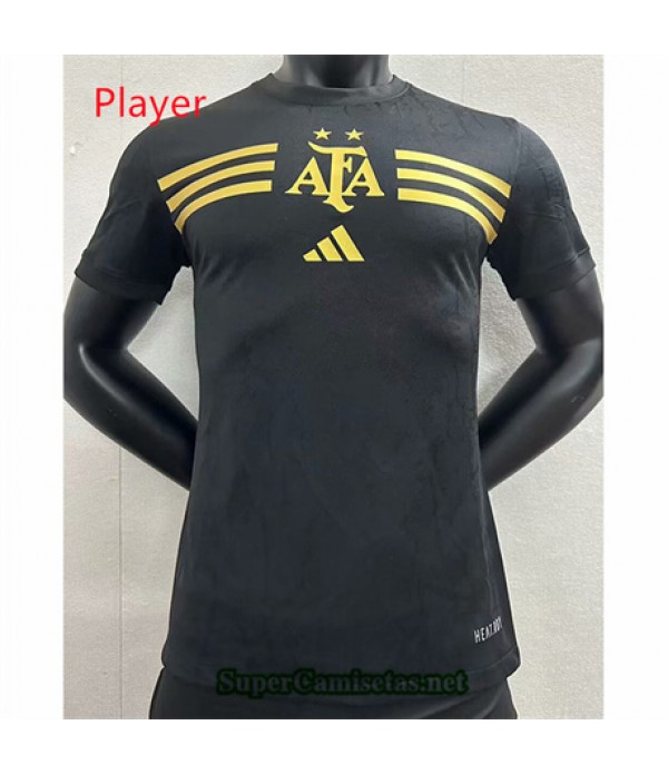 Tailandia Equipacion Camiseta Player Argentina Training Negro 2023