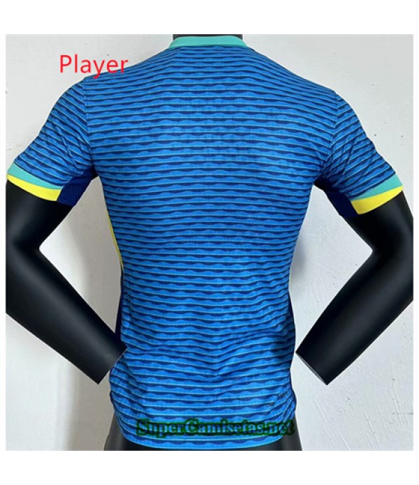 Tailandia Equipacion Camiseta Player Brasil Azul 2024