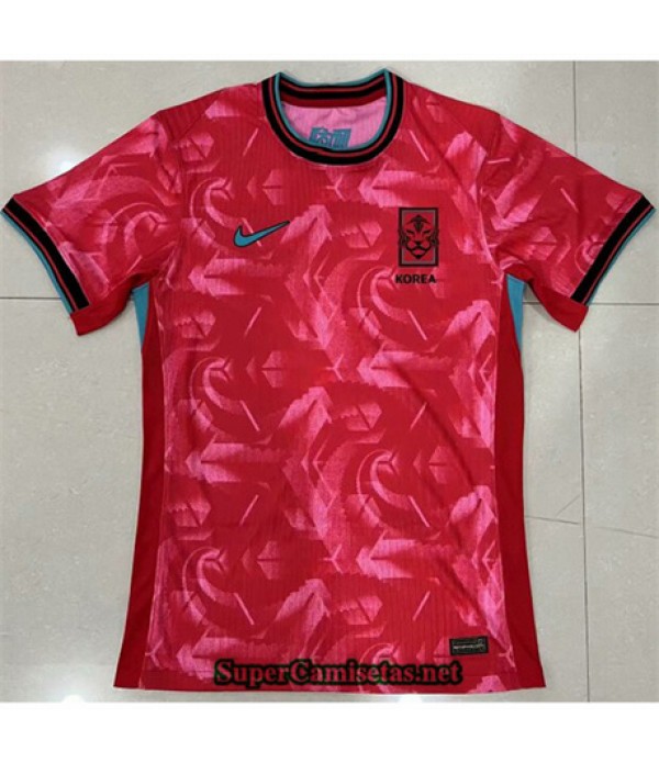 Tailandia Equipacion Camiseta Player Corea Rojo 2024