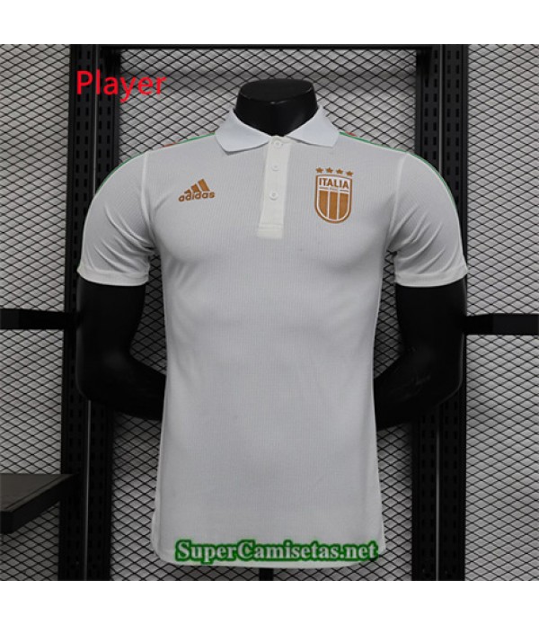Tailandia Equipacion Camiseta Player Italia Blanco 2024
