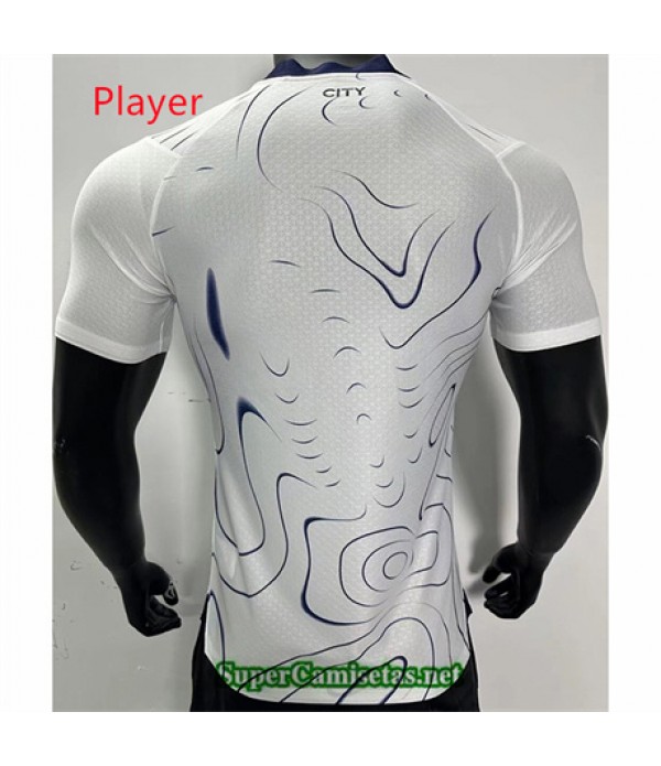 Tailandia Equipacion Camiseta Player Manchester City Blanco 2024