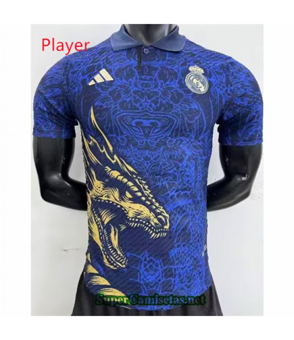 Tailandia Equipacion Camiseta Player Real Madrid Azul 2023