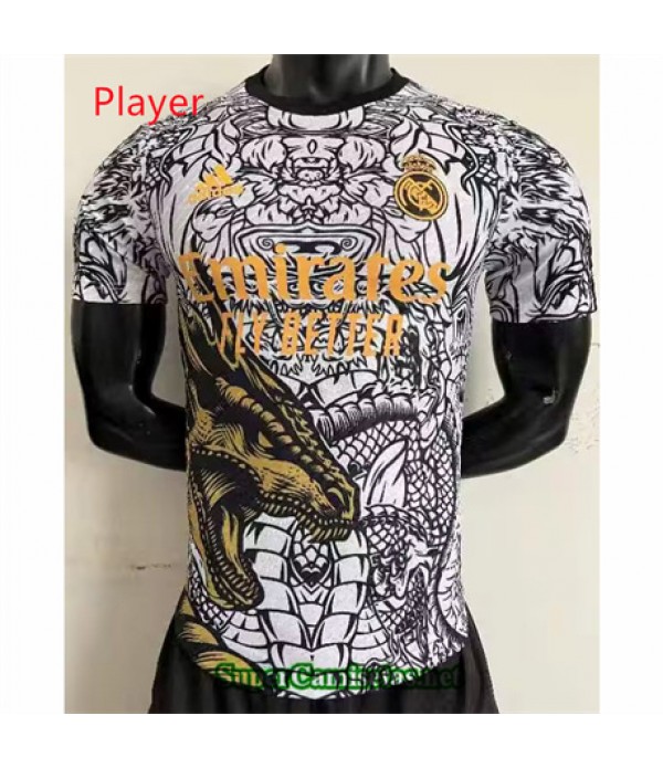 Tailandia Equipacion Camiseta Player Real Madrid Blanco 2023