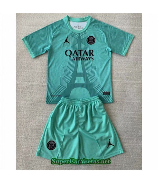 Tailandia Equipacion Camiseta Psg Niño Verde 2024