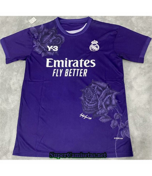 Tailandia Equipacion Camiseta Real Madrid Y3 Púrpura 2024