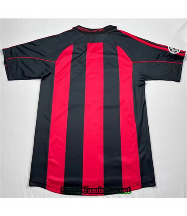 Tailandia Primera Equipacion Camiseta Ac Milan Hombre 2000 01