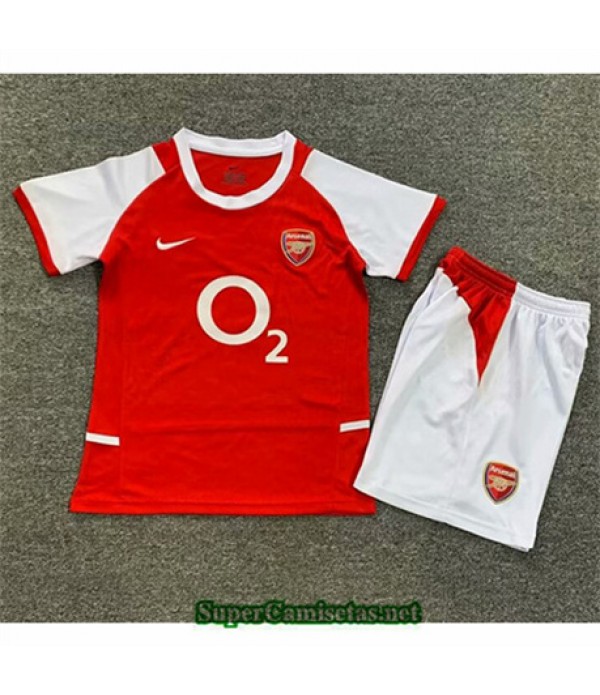 Tailandia Primera Equipacion Camiseta Arsenal Niño 2002 04