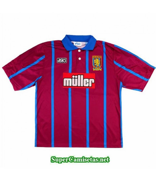 Tailandia Primera Equipacion Camiseta Aston Villa Hombre 1993 95