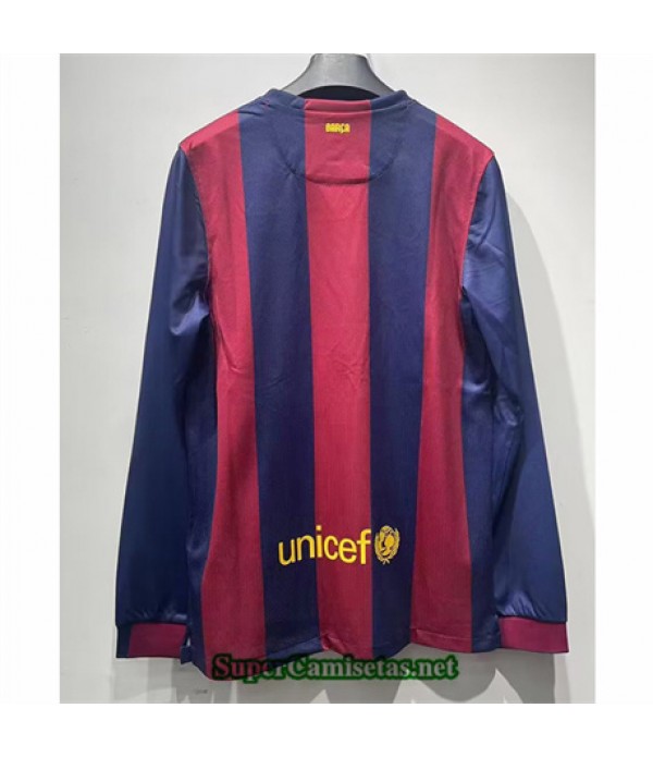 Tailandia Primera Equipacion Camiseta Barcelona Manga Larga Hombre 2014 15