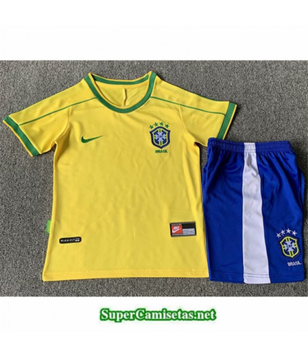 Tailandia Primera Equipacion Camiseta Brasil Niño 1998