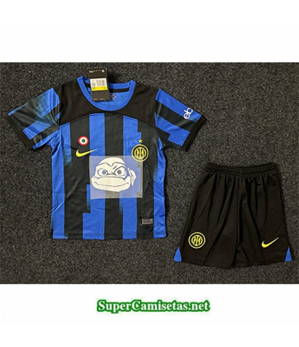 Tailandia Primera Equipacion Camiseta Inter Milan Niño Turtles 2023