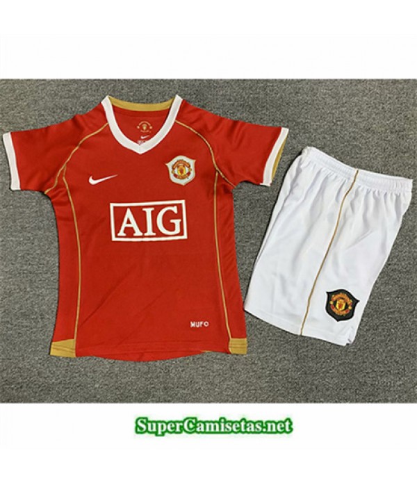 Tailandia Primera Equipacion Camiseta Manchester United Niño 2006 07
