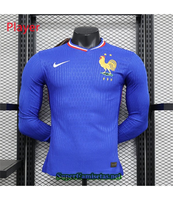Tailandia Primera Equipacion Camiseta Player Francia Manica Lunga 2024
