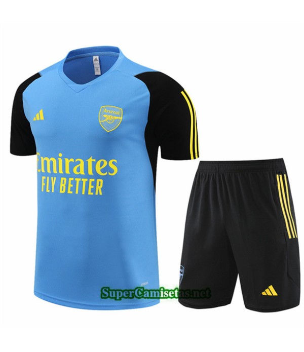 Tailandia Camiseta Kit De Entrenamiento Arsenal Niño Azul Clair 2024 2025