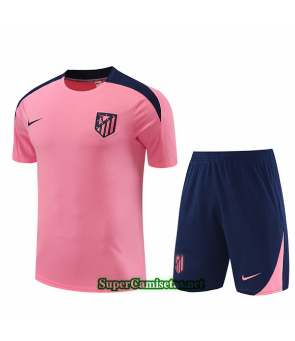 Tailandia Camiseta Kit De Entrenamiento Atletico Madrid Niño Rose 2024 2025