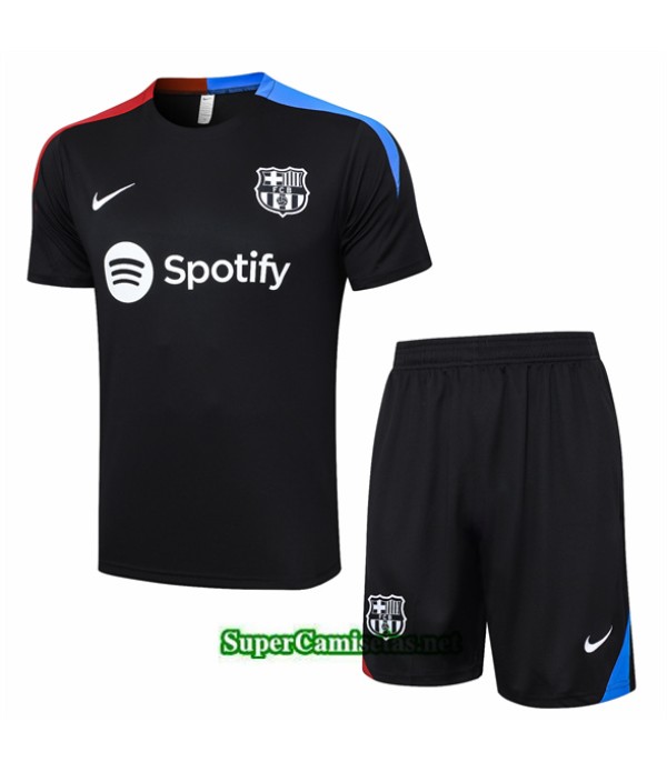 Tailandia Camiseta Kit De Entrenamiento Barcelona Negro 2024 2025